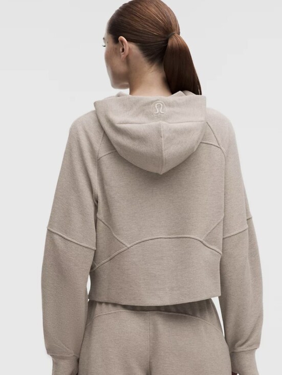 lululemon athletica Tops - Lululemon Scuba Oversized Full-Zip Hoodie In Waffle